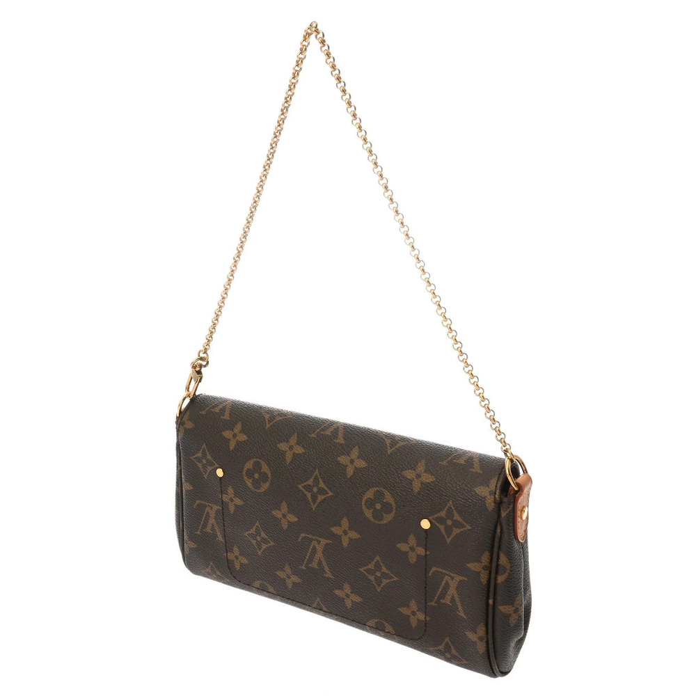 Louis Vuitton Shoulder Canvas Bag Brown Favorite Monogram Brown